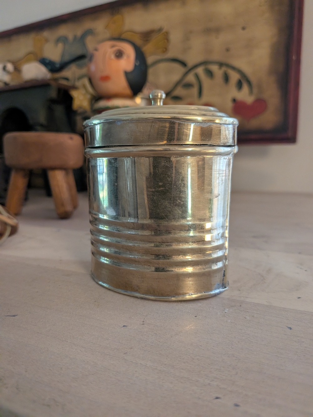 Brass Canister with Lid